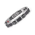 Silver Black Elegant Titanium Bracelet - T4 Men Series (T4TBO25)