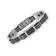 Silver Black Elegant Titanium Bracelet - T4 Men Series (T4TBO25)